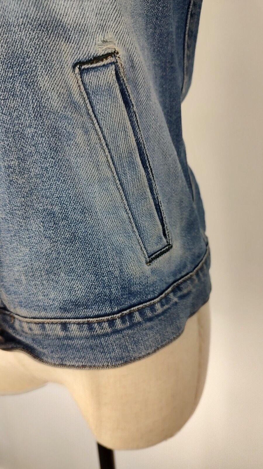 CALVIN KLEIN GIACCA DONNA COTONE Tg S WOMAN CASUAL VINTAGE JACKET COTTON DENIM