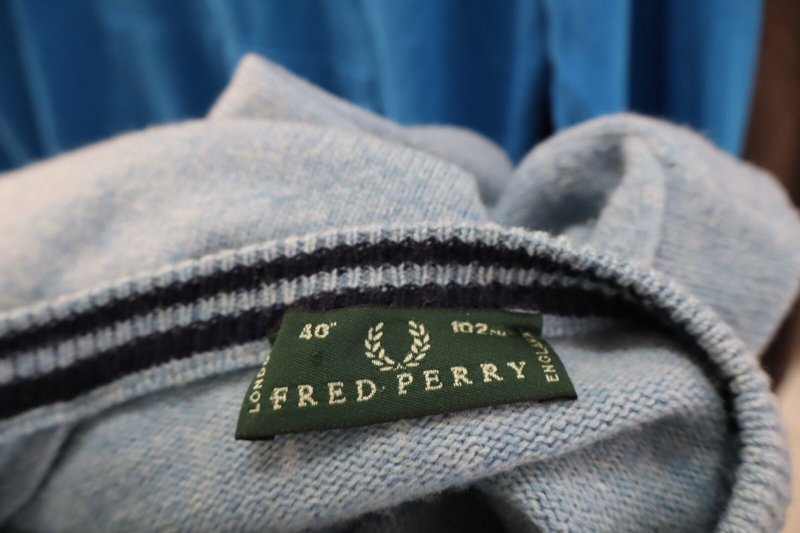 FRED PERRY MAGLIONE LANA WOOL UOMO TG 40 102 MAN SWEATER CASUAL VINTAGE