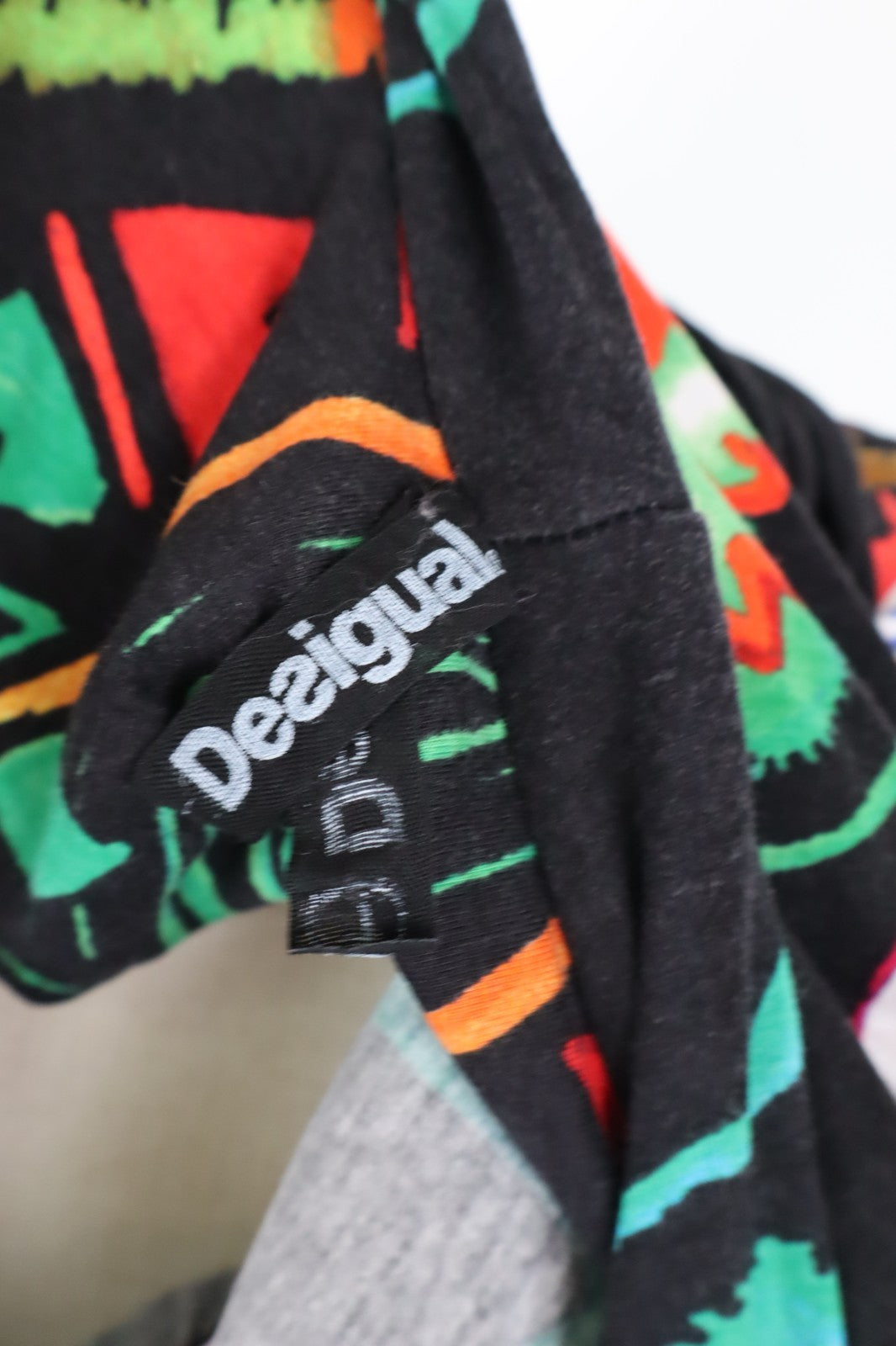 DESIGUAL VESTITO  DONNA TG L WOMAN CASUAL VINTAGE DRESS ABITO VISCOSA