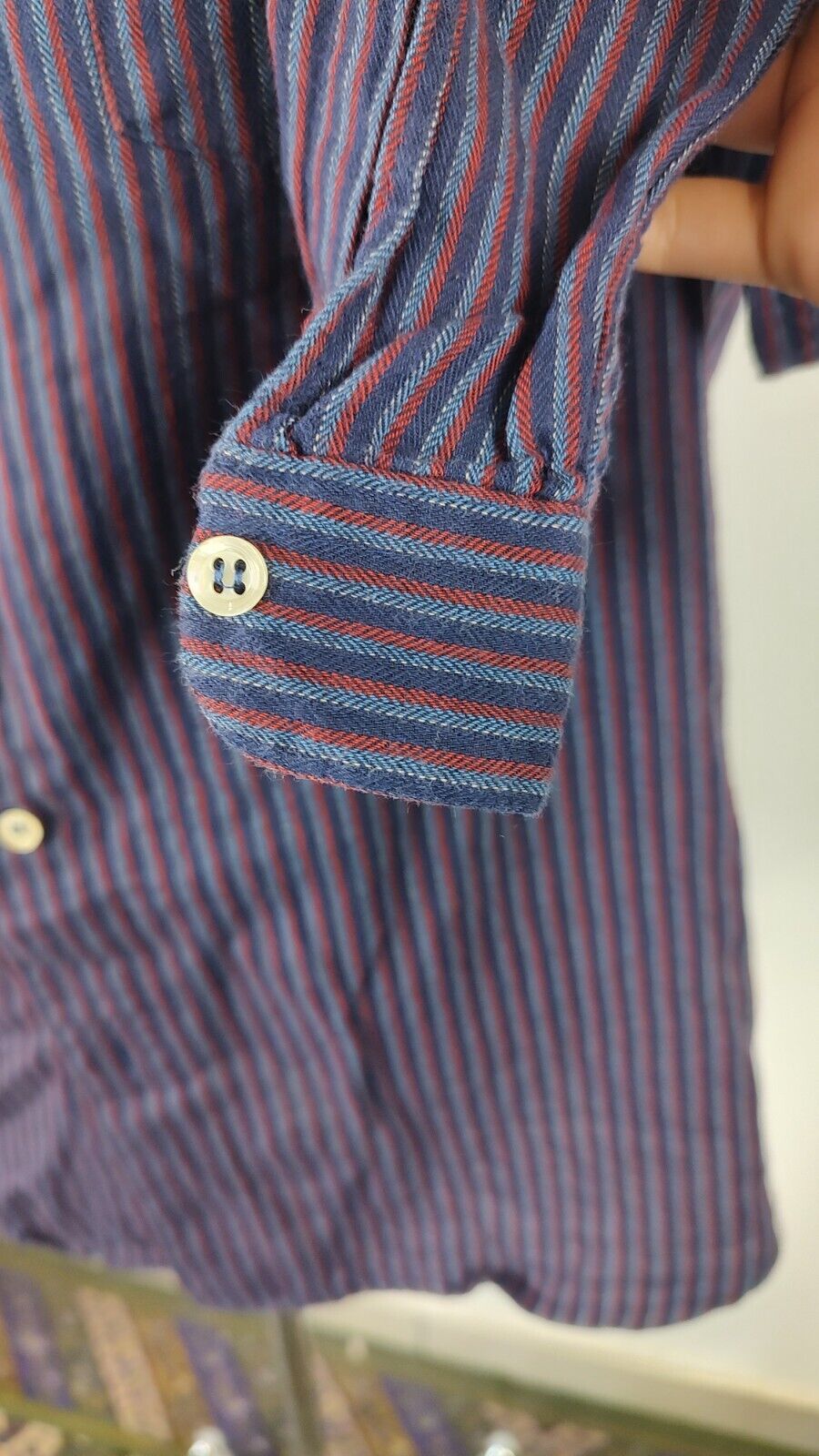 WRANGLER CAMICIA UOMO TG. 40 CM / 16 MAN CASUAL VINTAGE SHIRT COTONE