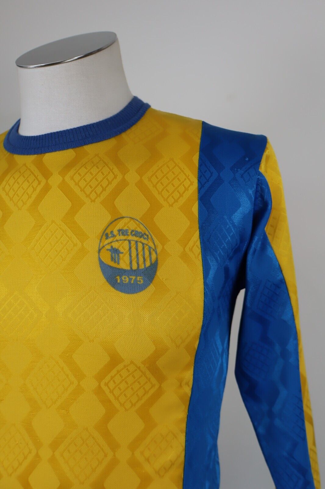 SS TRE CROCI MAGLIA CALCIO TRIKOT UOMO Tg S SOCCER JERSEY VINTAGE SHIRT SPORT