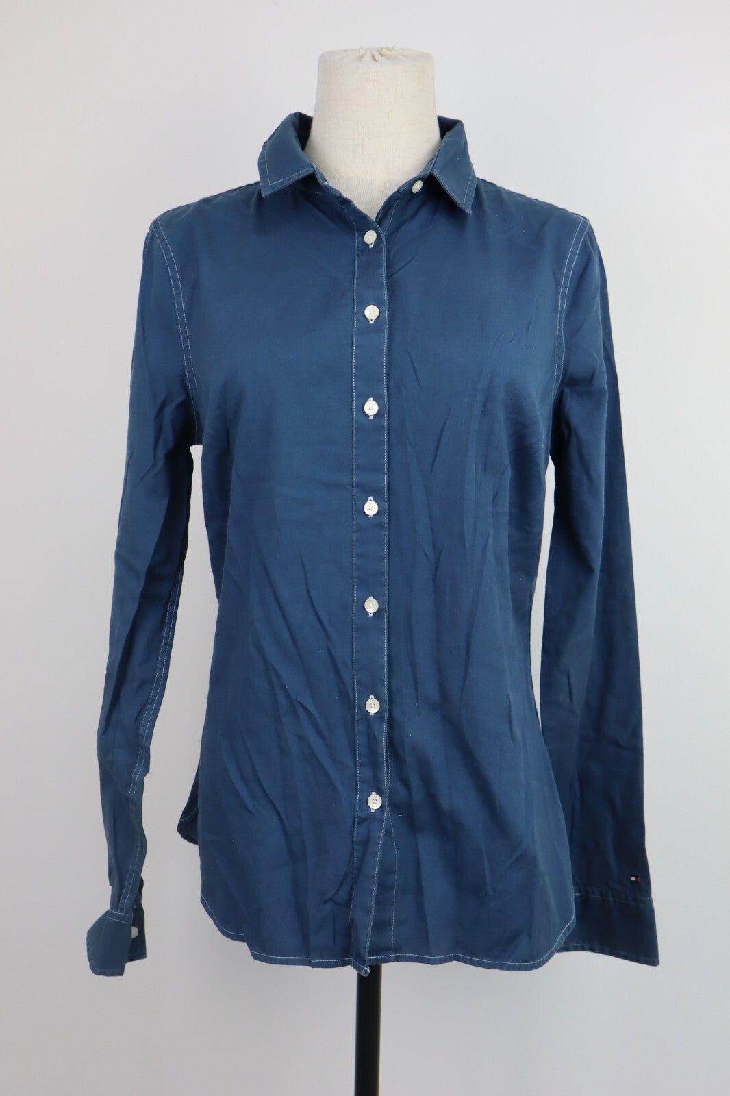 TOMMY HILFIGER CAMICIA DONNA TG. M WOMAN SHIRT CASUAL VINTAGE COTONE COTTON