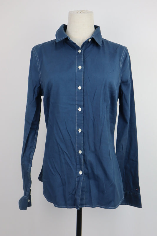 TOMMY HILFIGER CAMICIA DONNA TG. M WOMAN SHIRT CASUAL VINTAGE COTONE COTTON