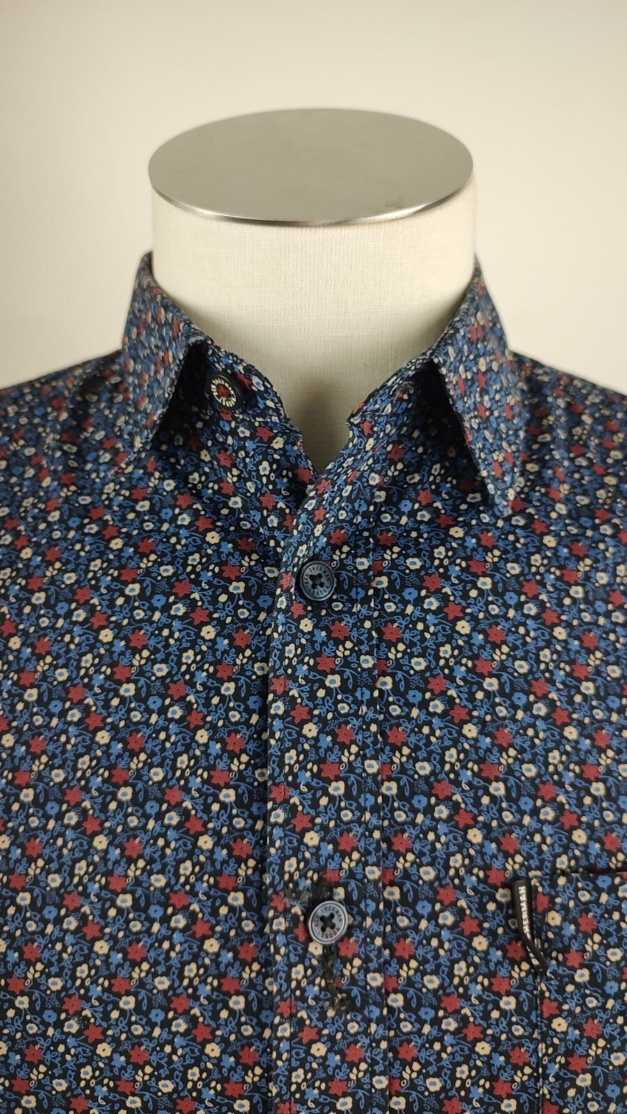BEN SHERMAN CAMICIA UOMO COTONE TG. S MAN CASUAL VINTAGE SHIRT
