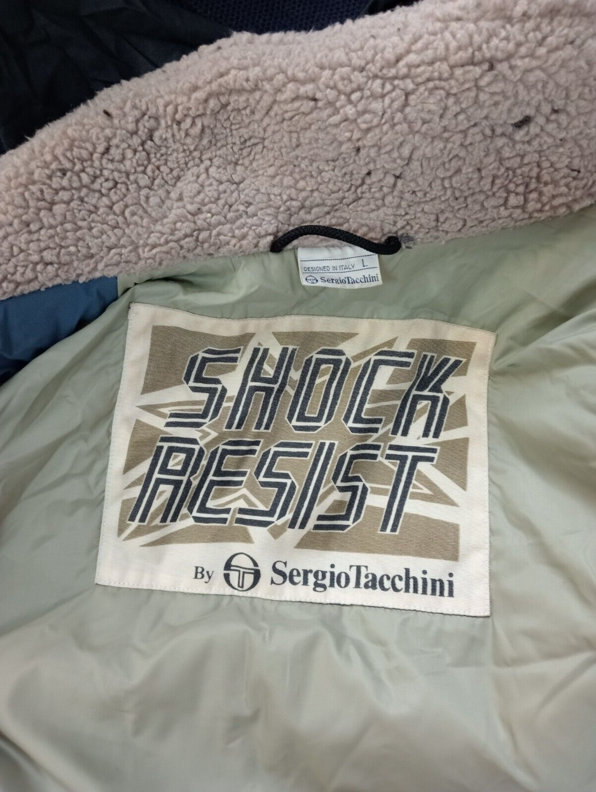 SERGIO TACCHINI GIUBBINO IMBOTTITO UOMO Tg L MAN CASUAL VINTAGE JACKET