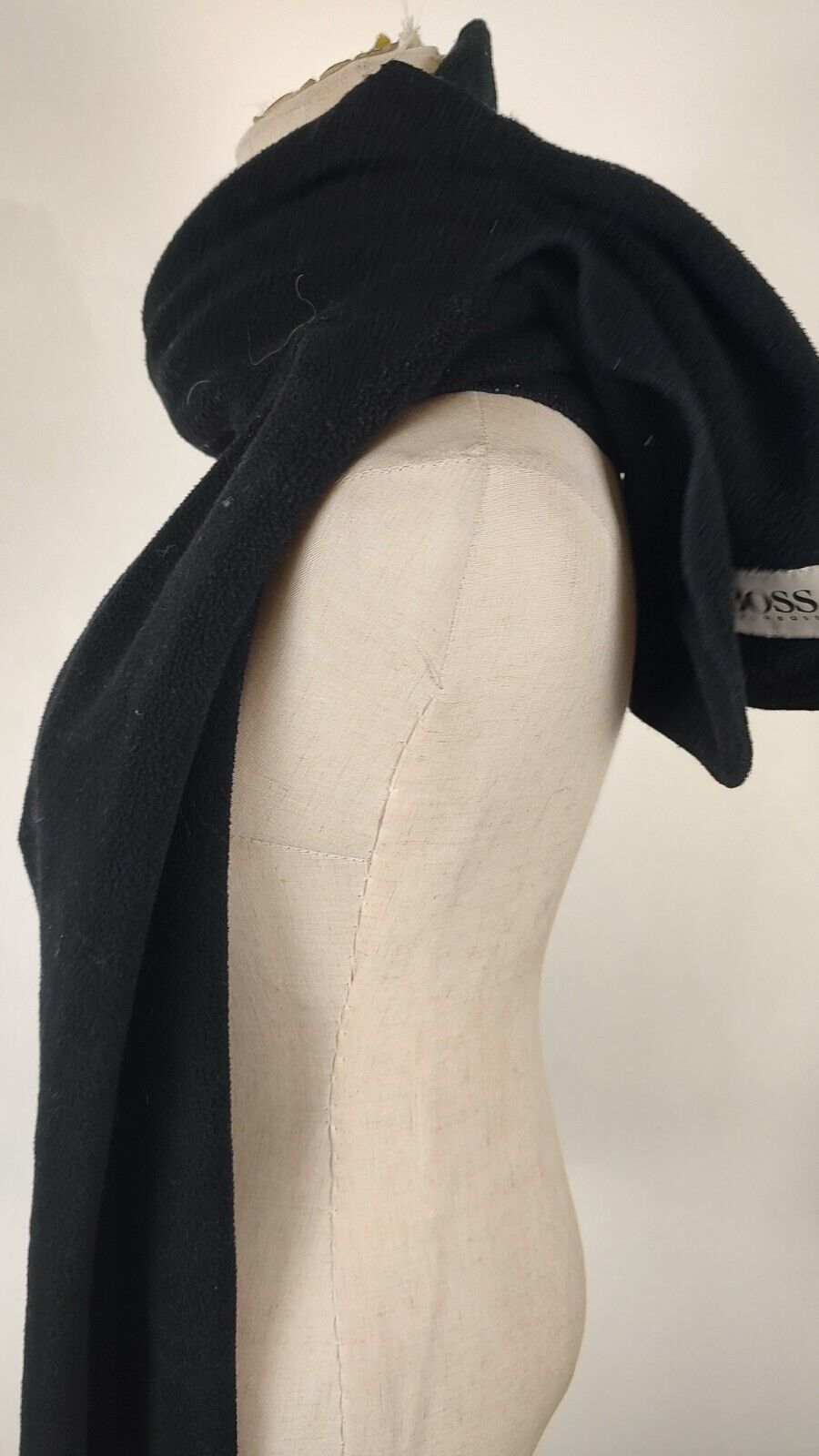 HUGO BOSS SCIARPA UOMO DONNA WOMAN MAN VINTAGE CASUAL SCARF POLIESTERE PILE