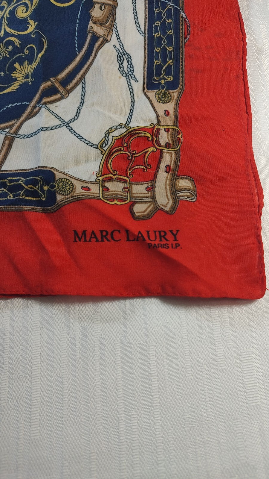 MARC LAURY FOULARD 100% SILK SETA SCARVES SCARF SQUARE MADE IN ITALY