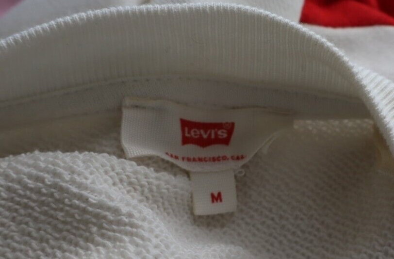 LEVI'S FELPA MAGLIA DONNA Tg M WOMEN CASUAL VINTAGE SPORT SWEATSHIRT