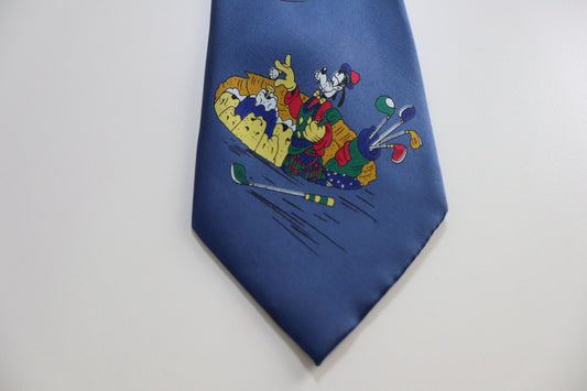 WALT DISNEY ISIDE 100% SILK TIE SETA CRAVATTA NECKTIE MADE IN ITALY CLASSIC