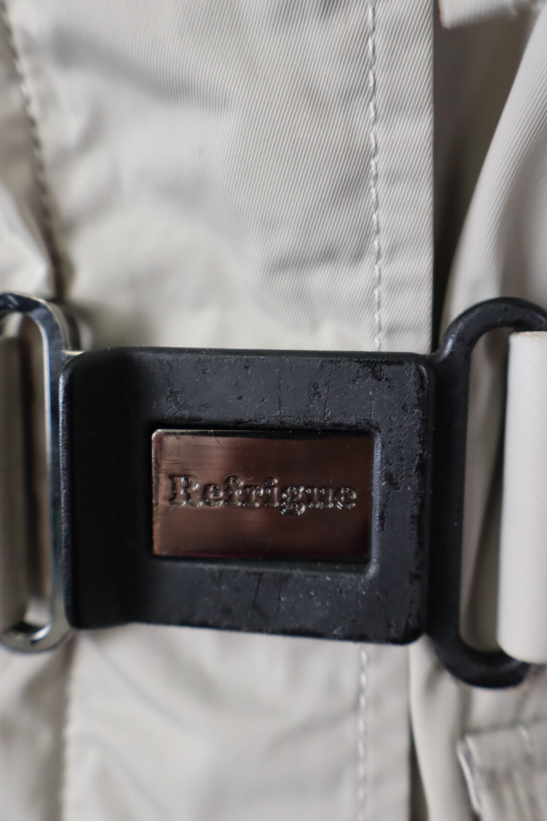 REFRIGUE GIUBBINO IMPERMEABILE CINTURA DONNA TG M WOMAN JACKET CASUAL VINTAGE