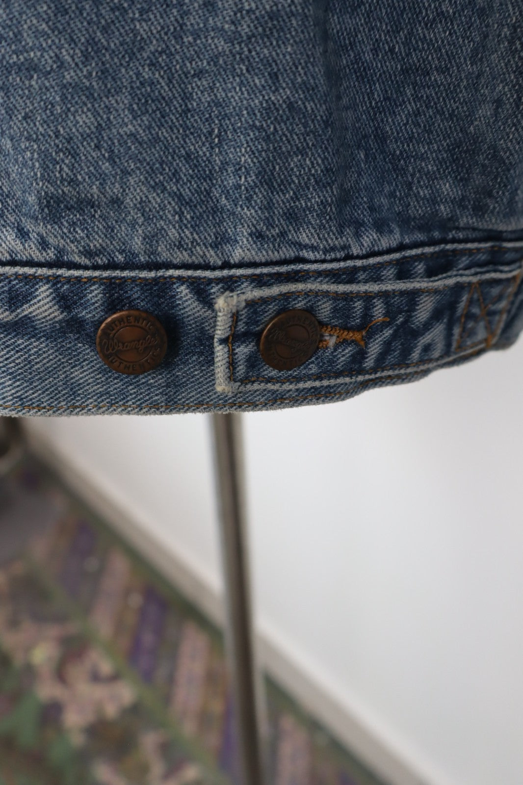 WRANGLER GIUBBINO JEANS COTONE UOMO TG XL MAN JACKET CASUAL VINTAGE DENIM COTTON