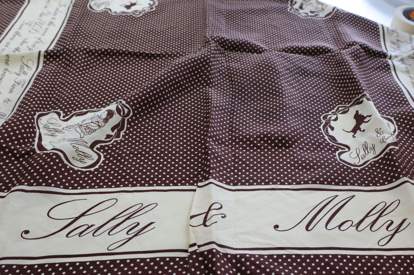 SALLY & MOLLY FOULARD 100% SILK SETA SCARVES SCARF SQUARE MADE ITALY