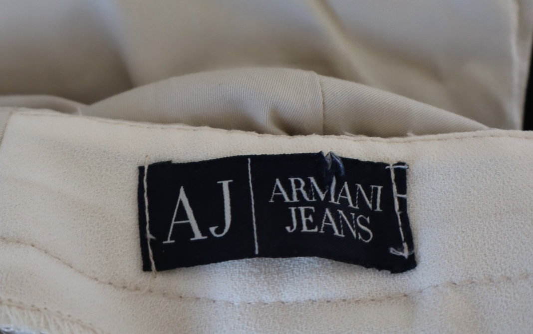 AJ ARMANI JEANS PANTALONE DRITTO DONNA TG 44 WOMAN VINTAGE PANTS CASUAL LOGO