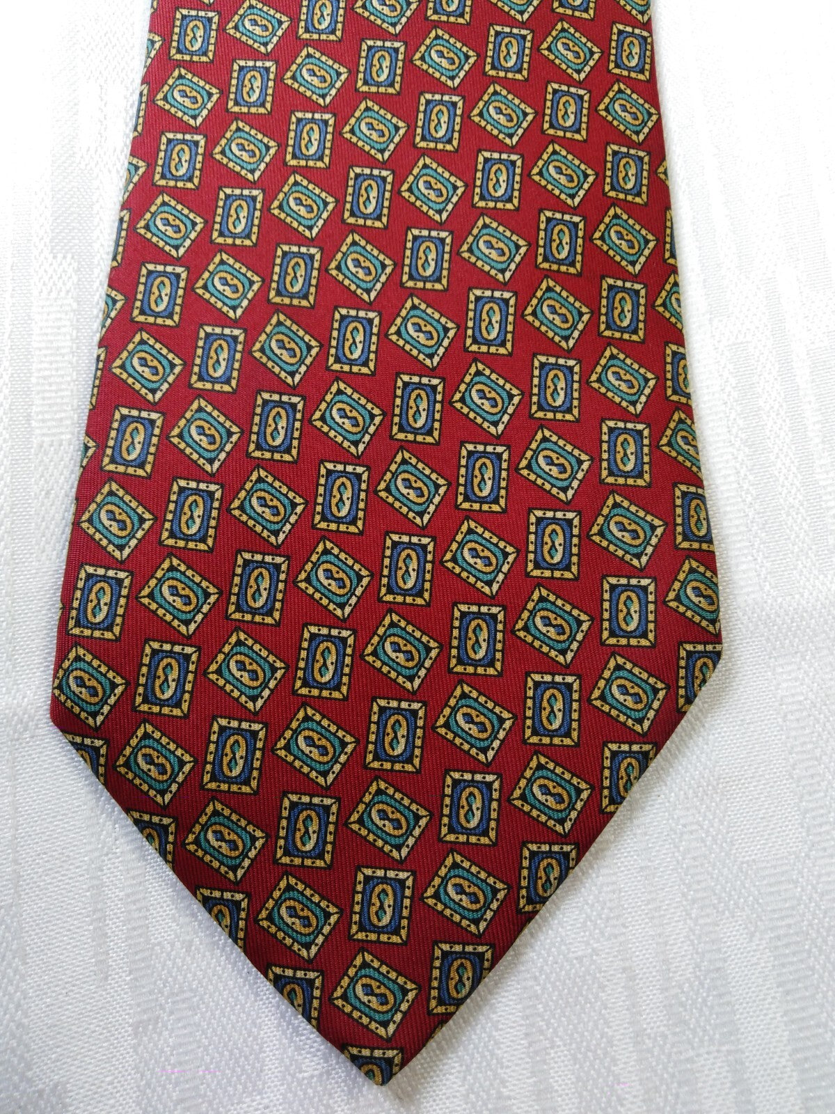TINO COSMA 100% SETA SILK TIE CRAVATTA NECKTIE ITALY VINTAGE CLASSIC