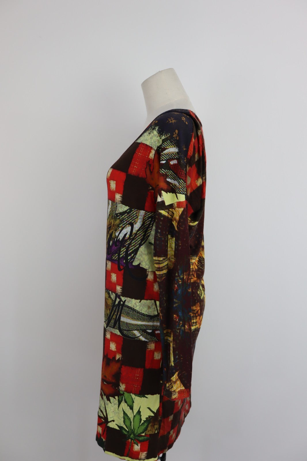 DESIGUAL VESTITO DONNA TG. L WOMAN CASUAL VINTAGE DRESS ABITO VISCOSA