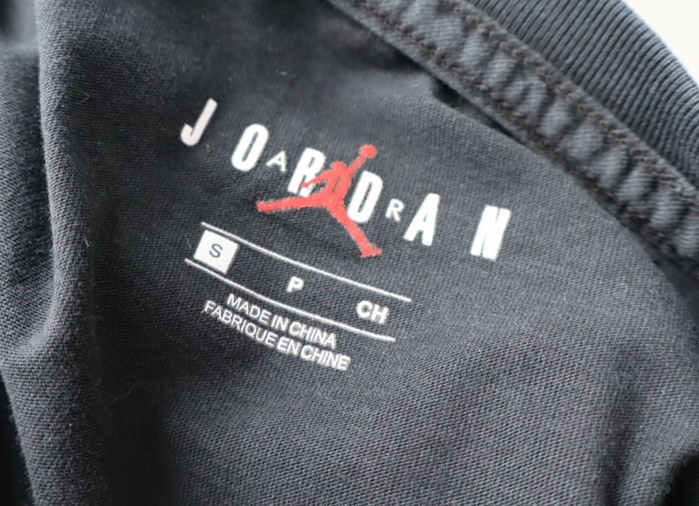 AIR JORDAN MAGLIA UOMO TG S NERO MAN T-SHIRT CASUAL VINTAGE COTONE COTTON