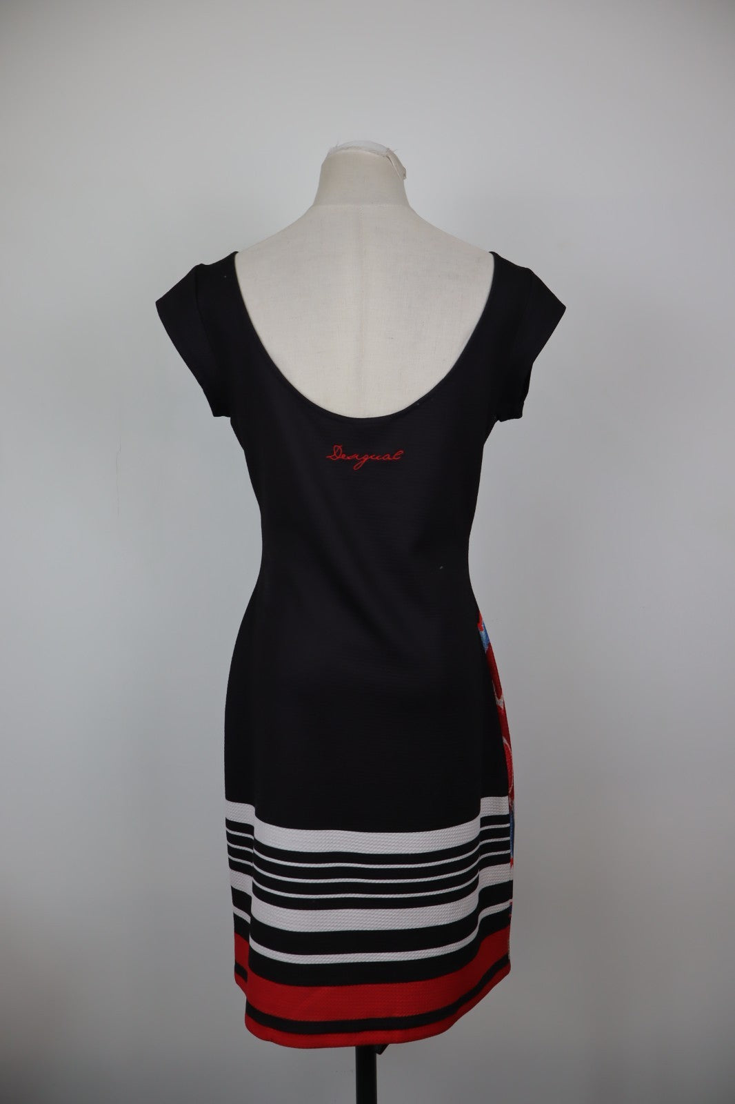 DESIGUAL VESTITO DONNA TG. M WOMAN CASUAL VINTAGE DRESS ABITO FLOREALE