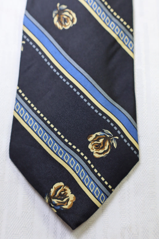 TRUSSARDI SILK TIE SETA CRAVATTA NECKTIE MADE IN ITALY