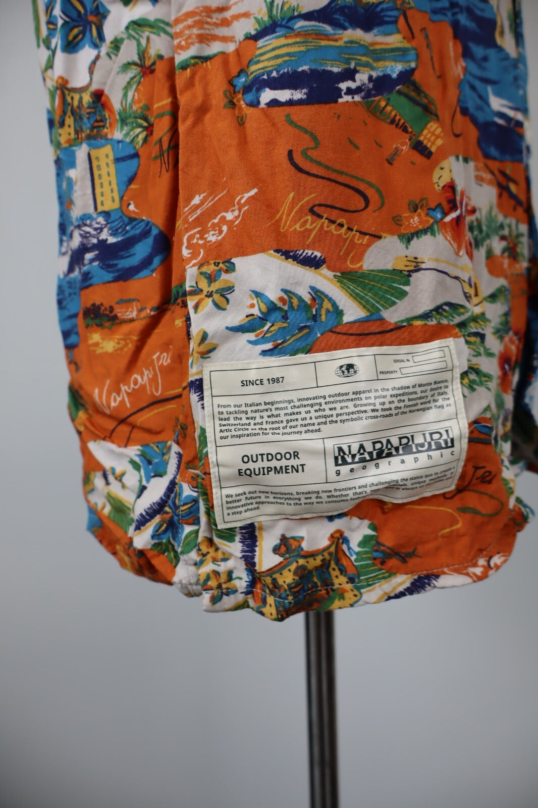 NAPAPIJRI CAMICIA SHIRT UOMO Tg S MAN VINTAGE CASUAL FANTASIA FANTASY