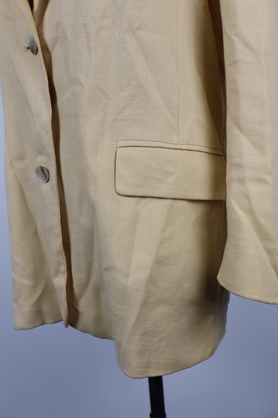 MAX MARA GIACCA BLAZER DONNA Tg 42 WOMAN VINTAGE JACKET LINO LINEN