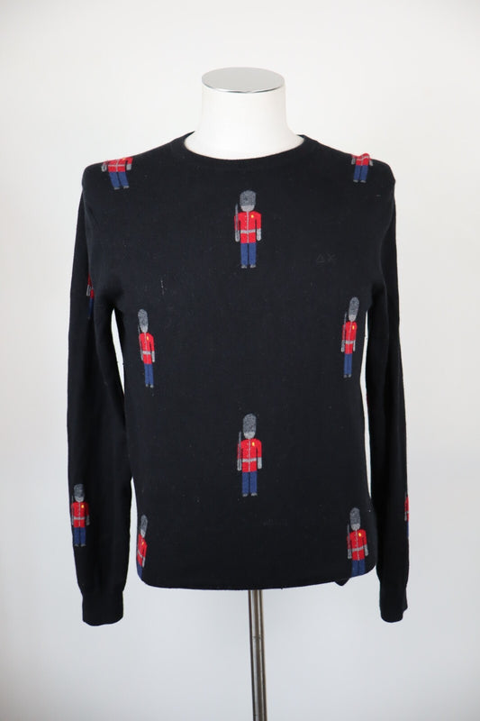 SUN68 MAGLIONE UOMO Tg. S MAN SWEATER CASUAL VINTAGE COTONE LANA