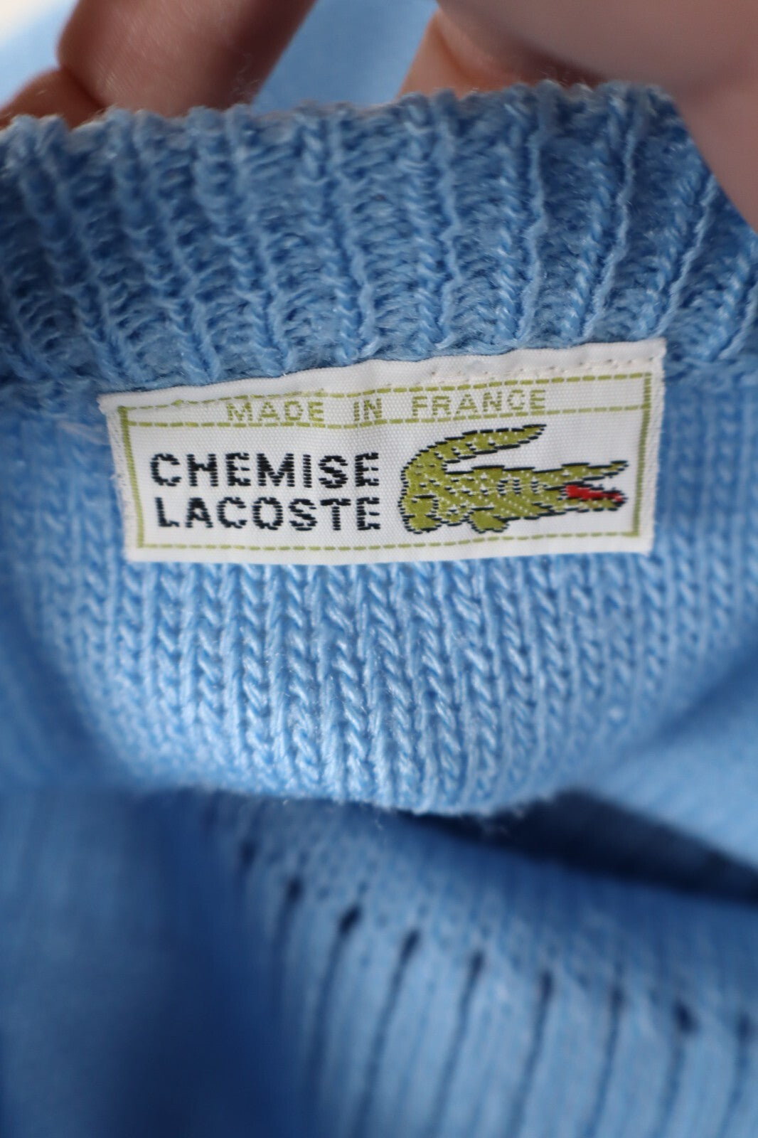 LACOSTE MAGLIONE COTONE VINTAGE UOMO Tg. XL MAN COTTON SWEATER CASUAL