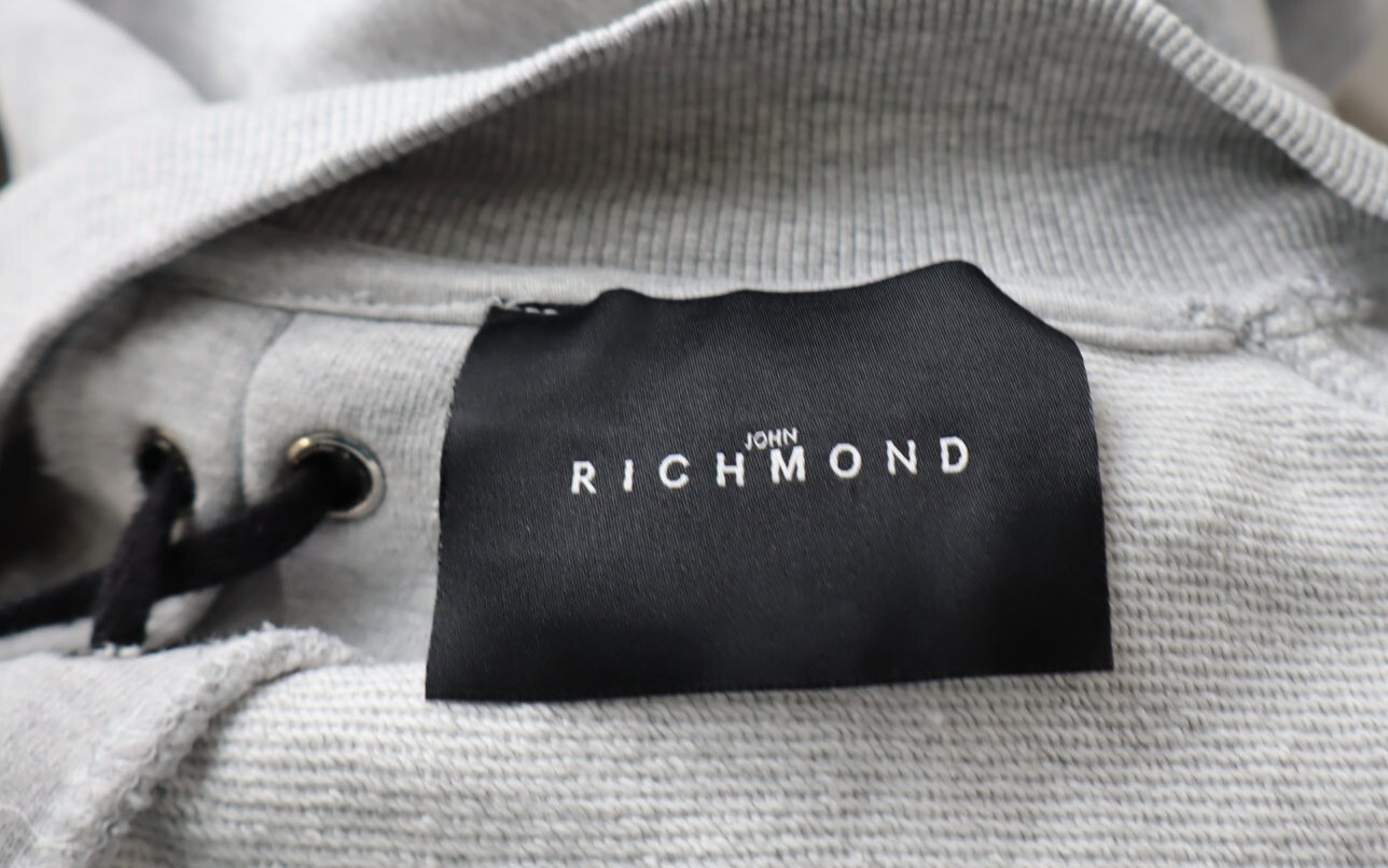 JOHN RICHMOND FELPA DONNA Tg L WOMAN CASUAL VINTAGE SPORT SWEATSHIRT COTONE