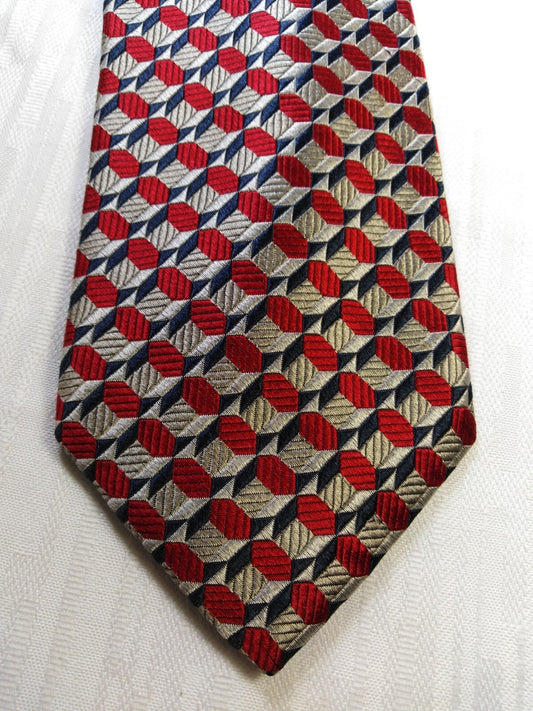 PETER HAROLD PORTICI SILK TIE SETA CRAVATTA NECKTIE MADE IN ITALY VINTAGE
