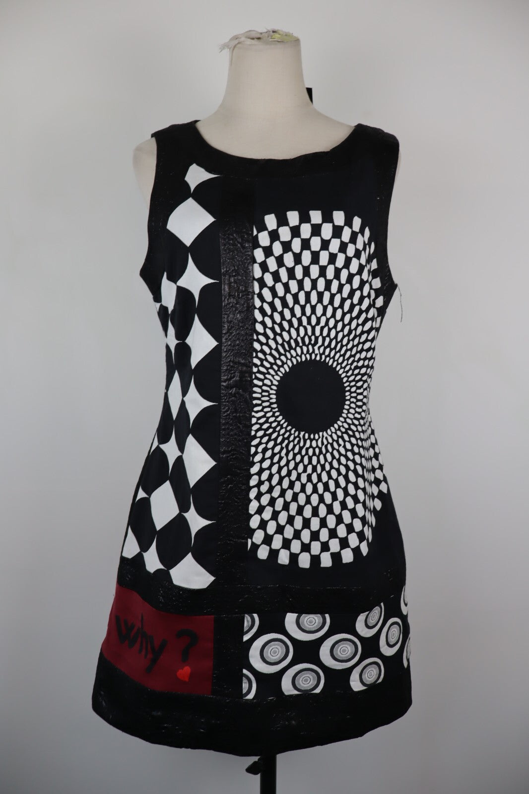 DESIGUAL VESTITO ABITO DONNA TG. 42 WOMAN CASUAL VINTAGE DRESS
