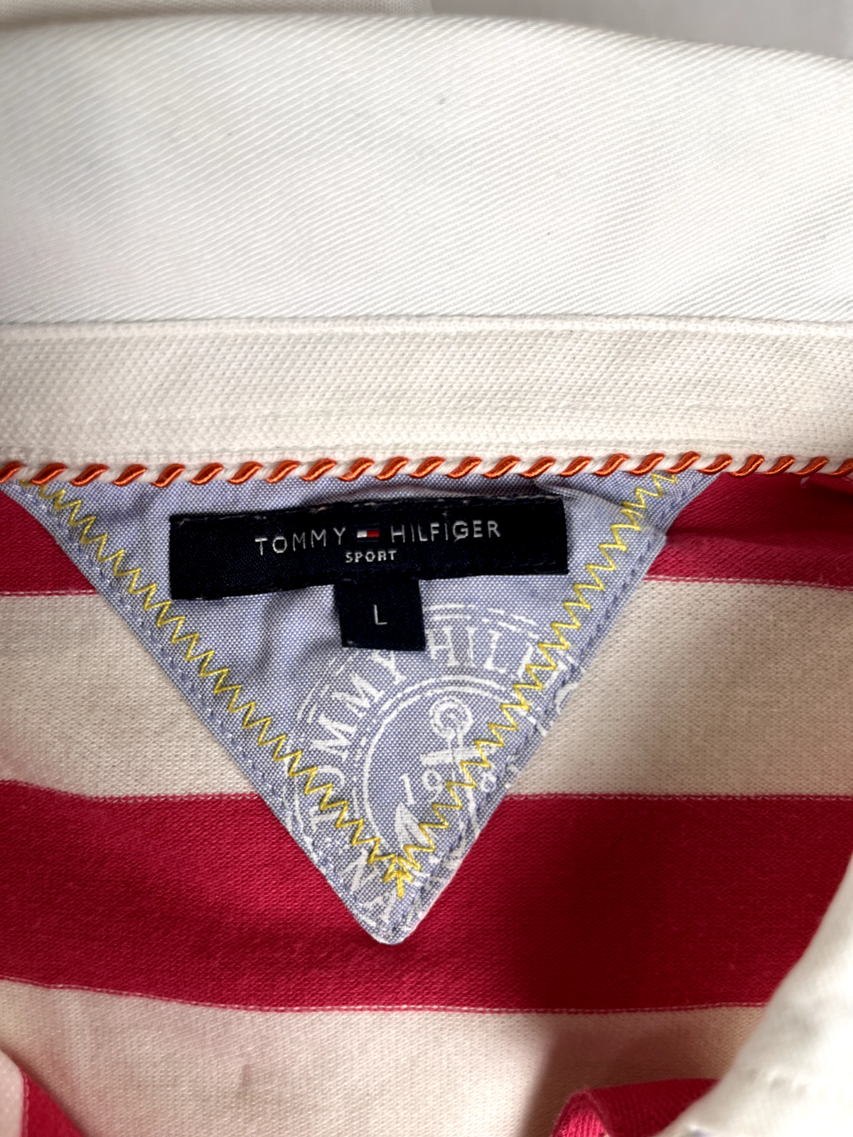 TOMMY HILFIGER POLO MAGLIA DONNA COTONE TG L WOMAN CASUAL VINTAGE TOP T-SHIRT