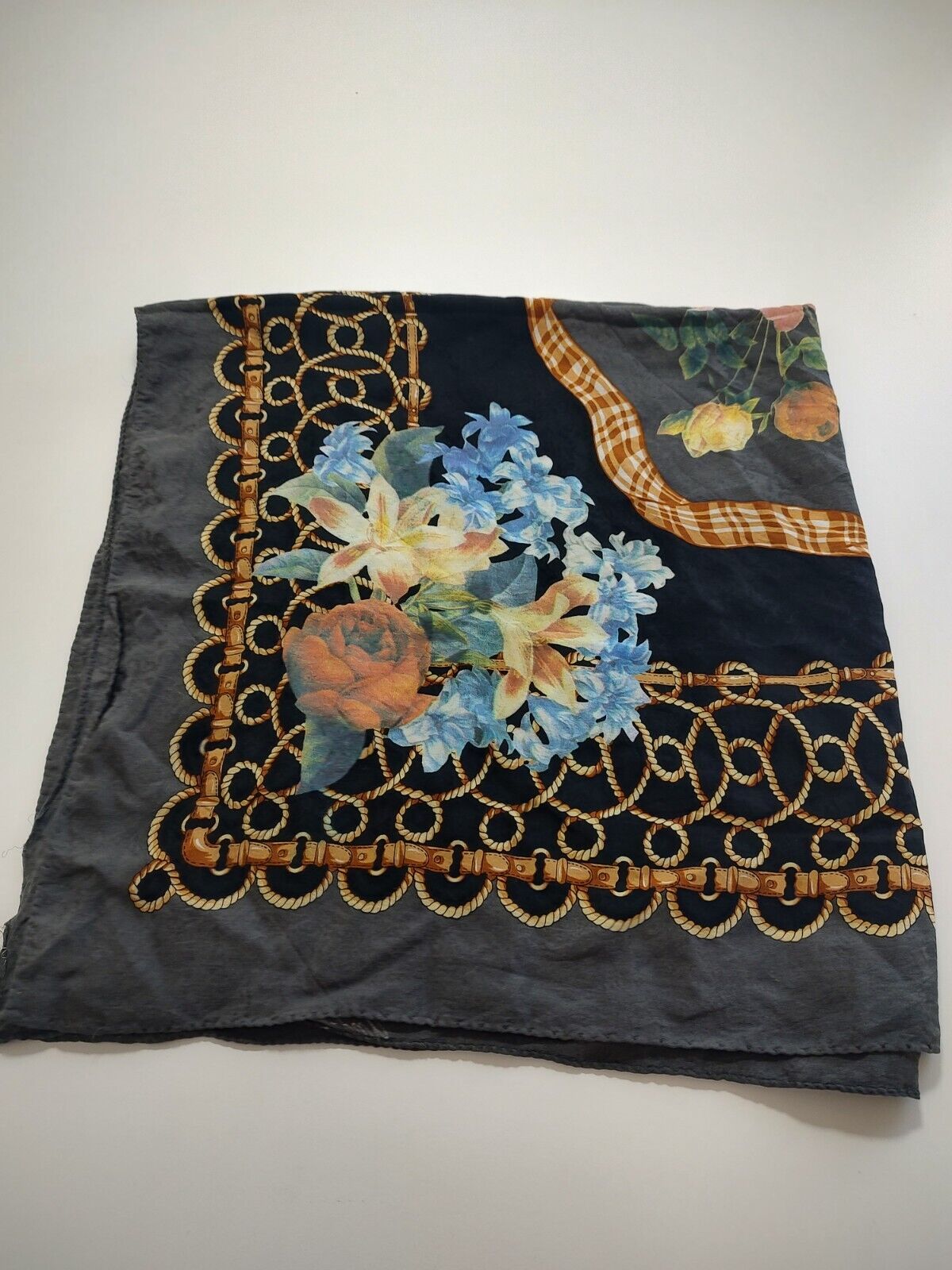FOULARD 100% SILK SETA SCARVES SCARF SQUARE MADE ITALY UNISEX DONNA