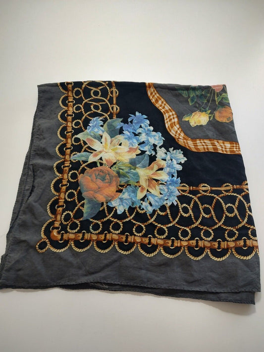 FOULARD 100% SILK SETA SCARVES SCARF SQUARE MADE ITALY UNISEX DONNA