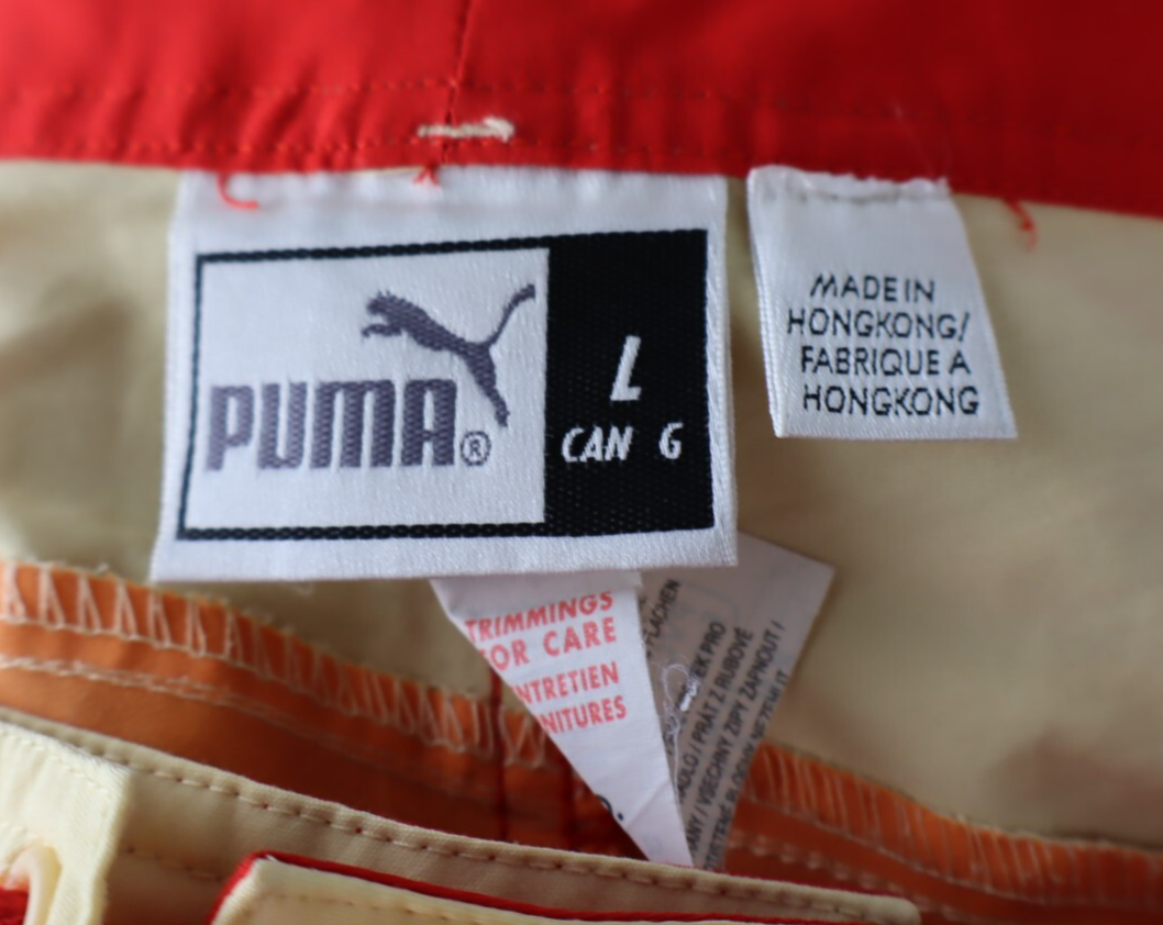 PUMA COSTUME PANTALONCINO MARE UOMO TG L MEN SWIMSUIT VINTAGE CASUAL