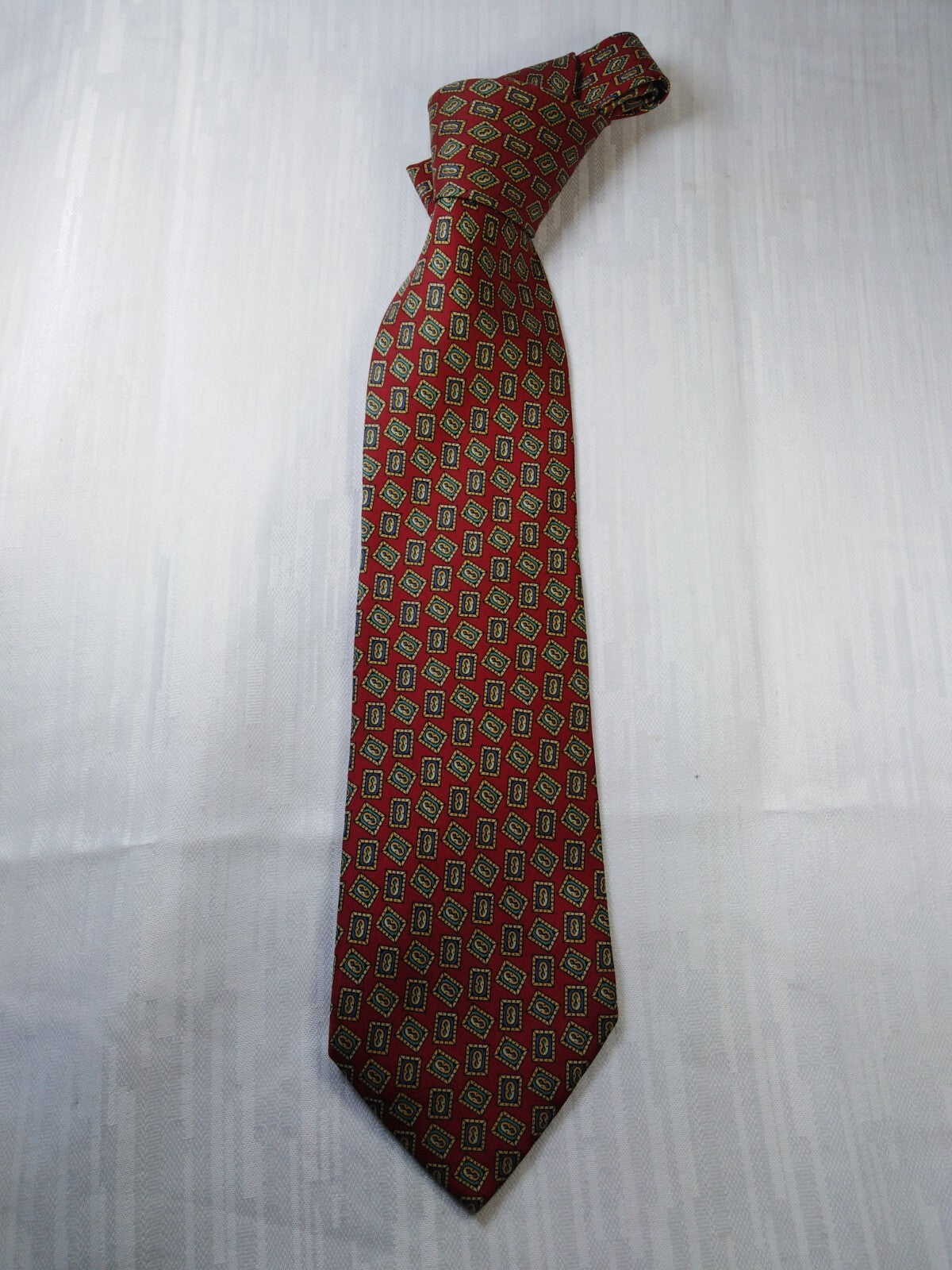 TINO COSMA 100% SETA SILK TIE CRAVATTA NECKTIE ITALY VINTAGE CLASSIC
