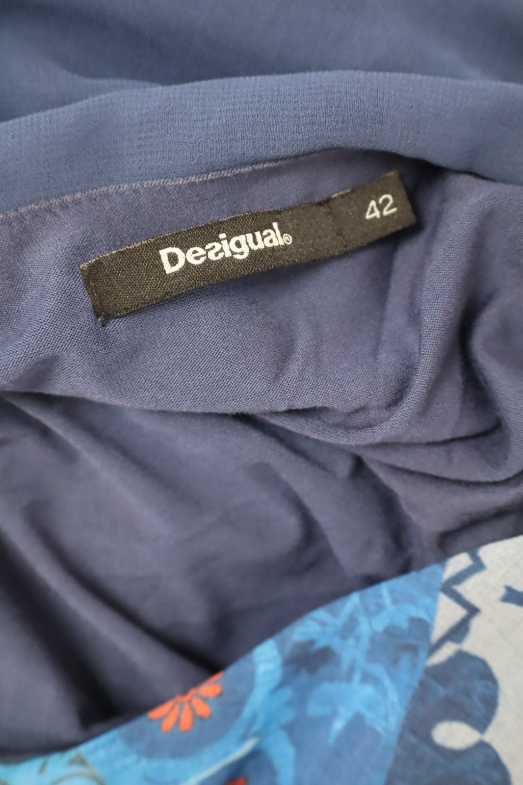 DESIGUAL VESTITO DONNA TG. 42 WOMAN CASUAL VINTAGE DRESS ABITO