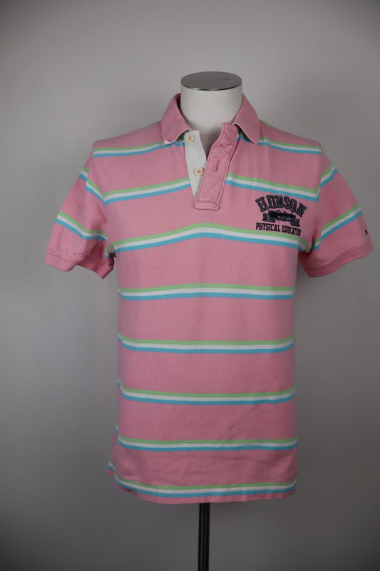 TOMMY HILFIGER MAGLIA POLO UOMO L MAN T-SHIRT CASUAL VINTAGE COTONE COTTON LOGO