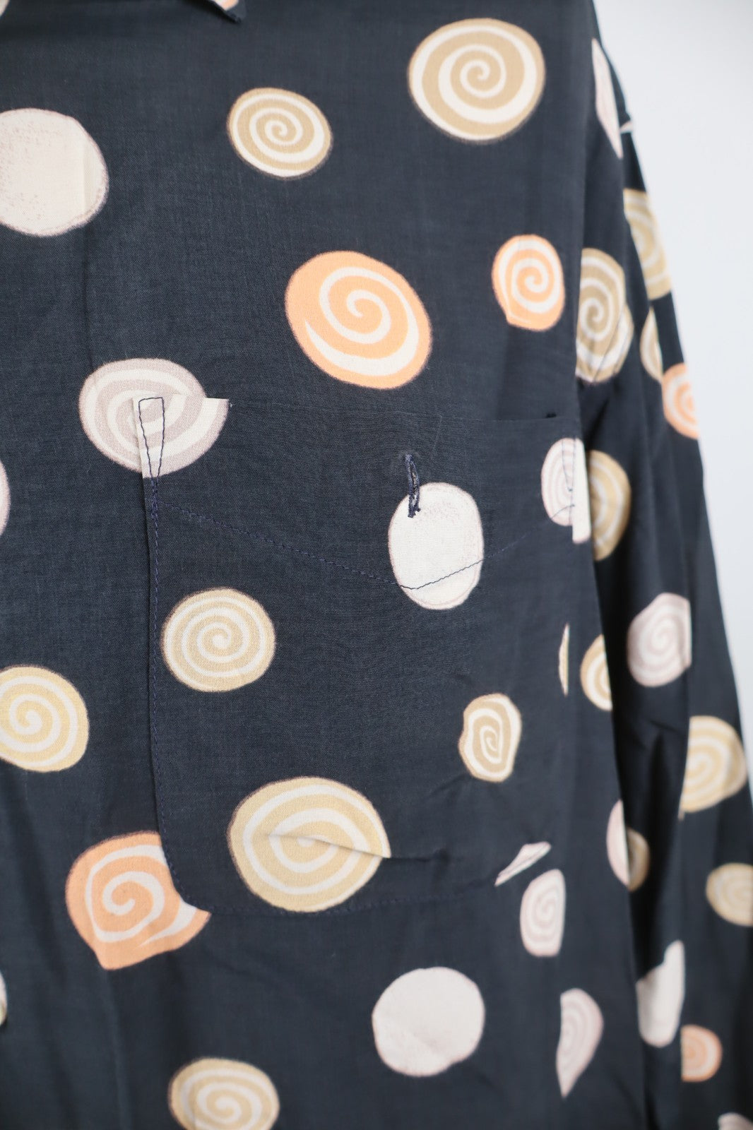 WAMPUM CAMICIA UOMO TG. L MAN CASUAL VINTAGE SHIRT COTONE