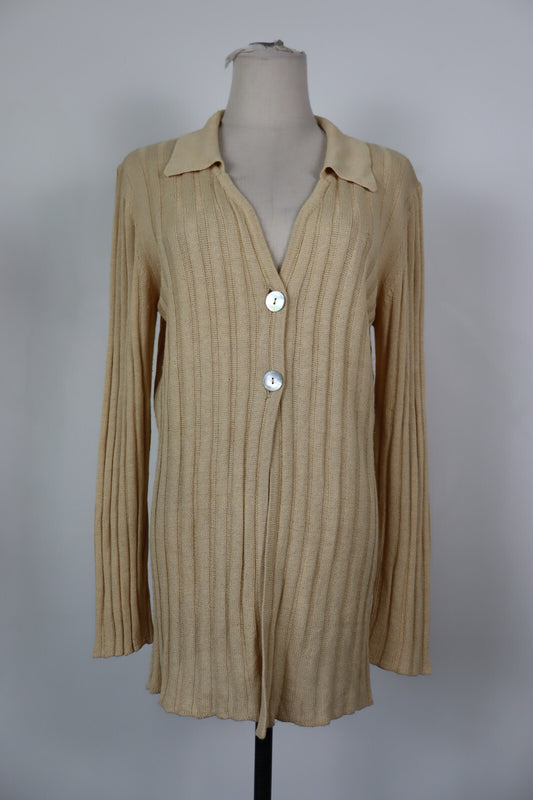 LIU JO MILANO MAGLIONE CARDIGAN DONNA TG M WOMAN SWEATER VINTAGE CASUAL COTONE