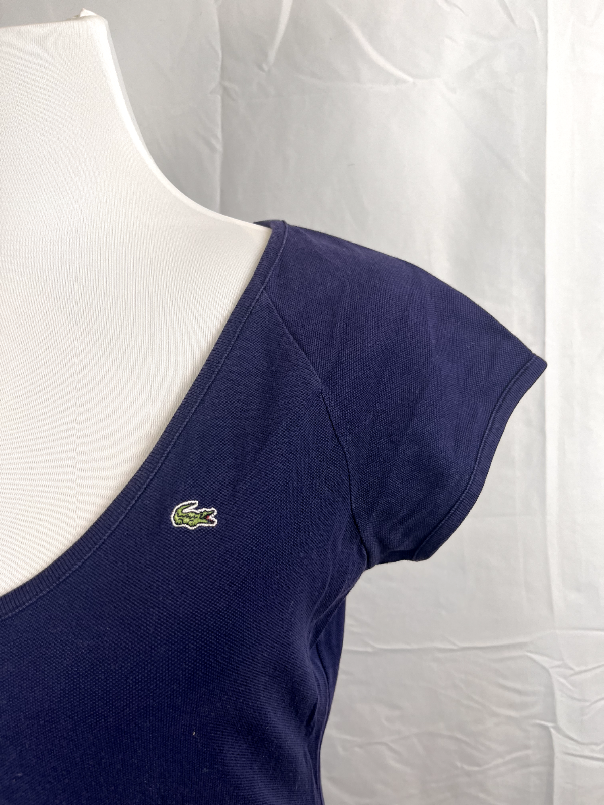 LACOSTE MAGLIA DONNA TG. 40 WOMAN CASUAL VINTAGE T-SHIRT COTONE COTTON