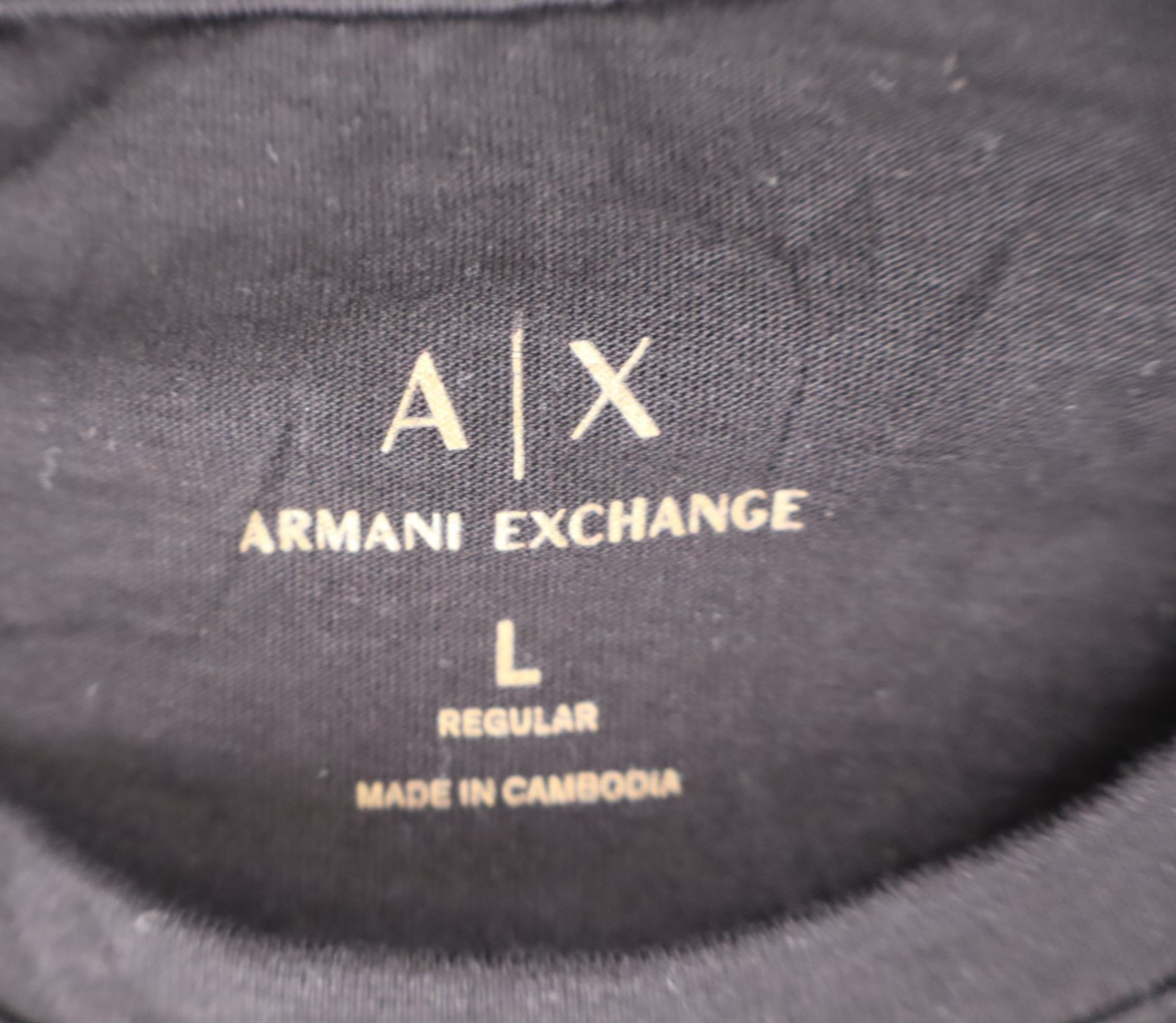 ARMANI EXCHANGE MAGLIA 100% COTONE UOMO TG L MAN T-SHIRT CASUAL VINTAGE COTTON