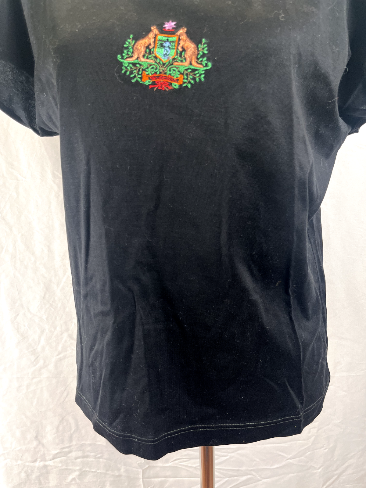 AUSTRALIAN MAGLIA DONNA TG. 46 WOMAN CASUAL VINTAGE T-SHIRT COTONE COTTON