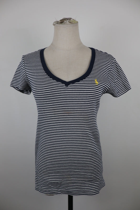 RALPH LAUREN SPORT MAGLIA DONNA TG M WOMAN CASUAL T-SHIRT VINTAGE COTONE COTTON