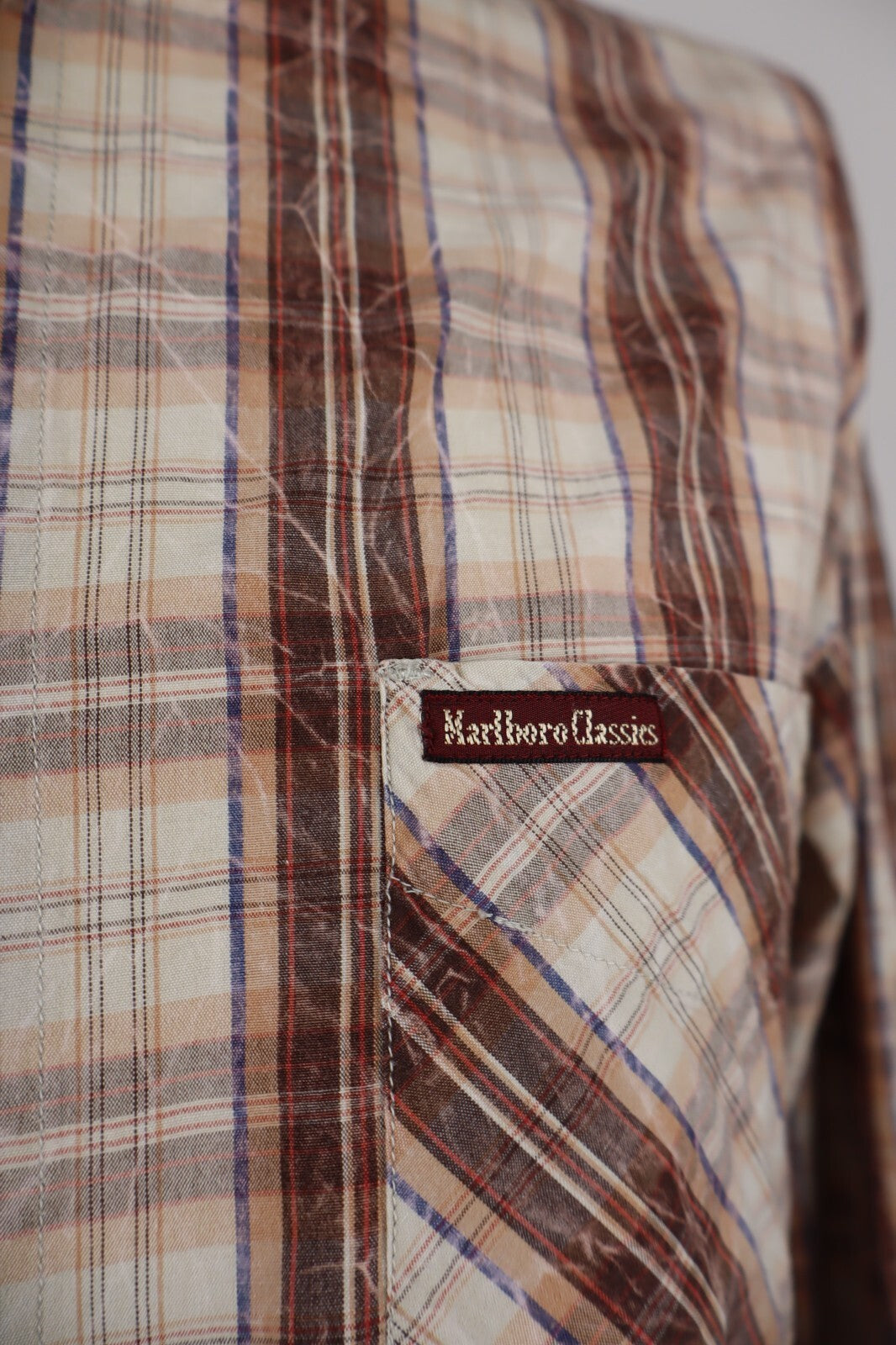 MARLBORO CLASSICS CAMICIA UOMO TG. XL MAN CASUAL VINTAGE SHIRT COTONE COTTON