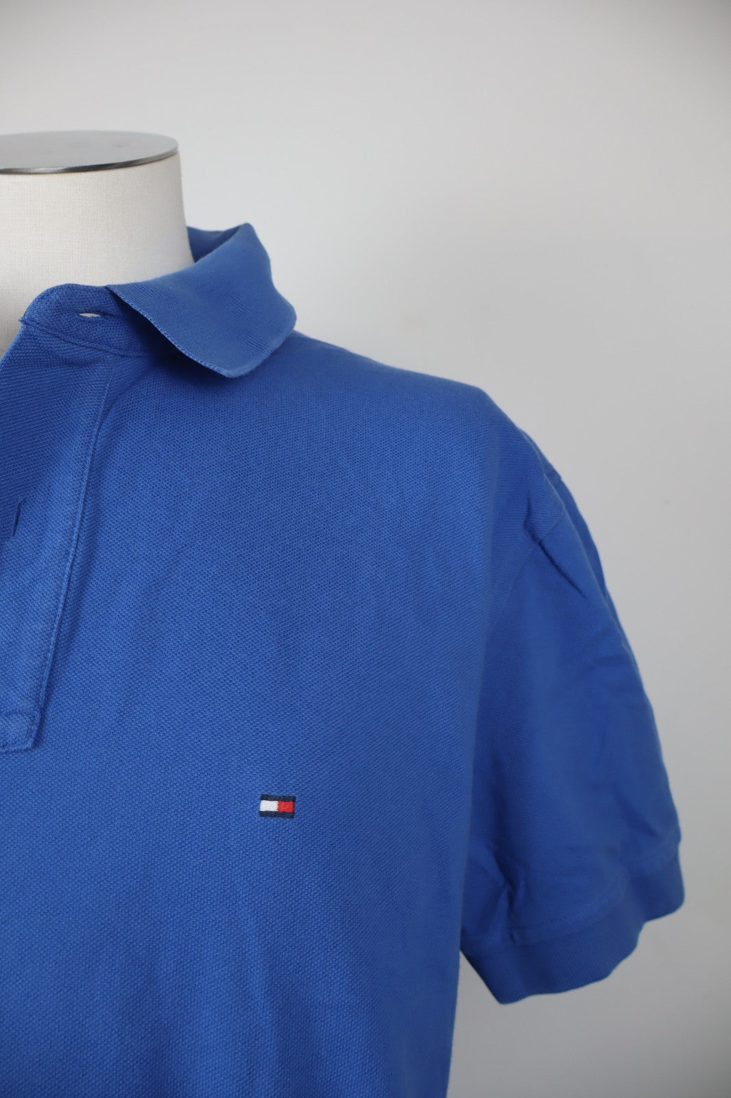 TOMMY HILFIGER MAGLIA POLO UOMO XL MAN T-SHIRT CASUAL VINTAGE COTONE COTTON LOGO