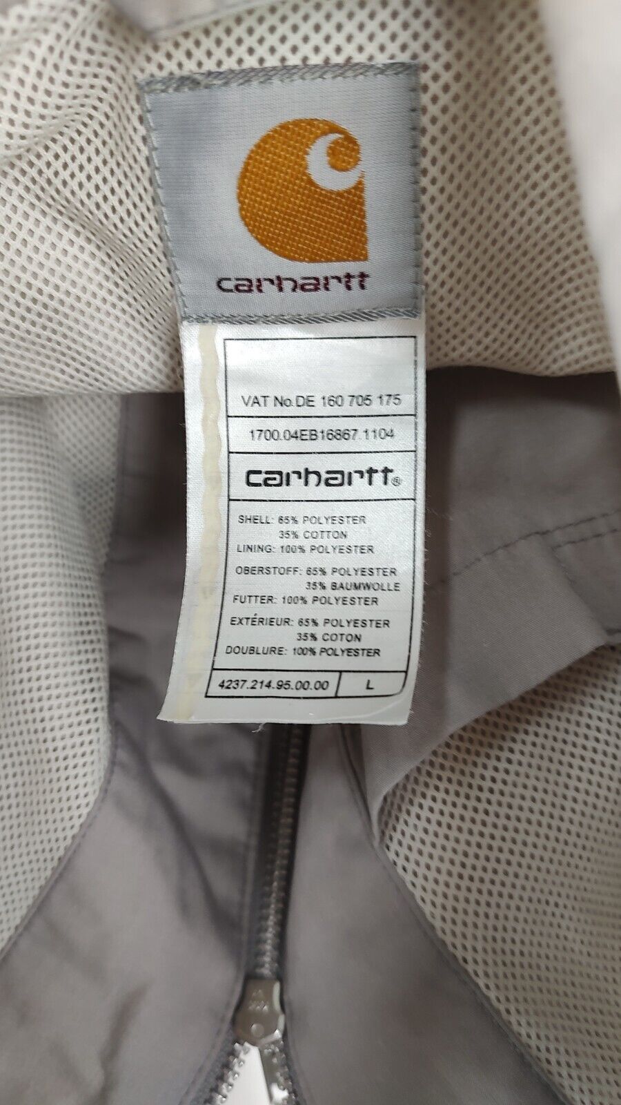 CARHARTT GIUBBINO UOMO Tg L MAN CASUAL VINTAGE JACKET