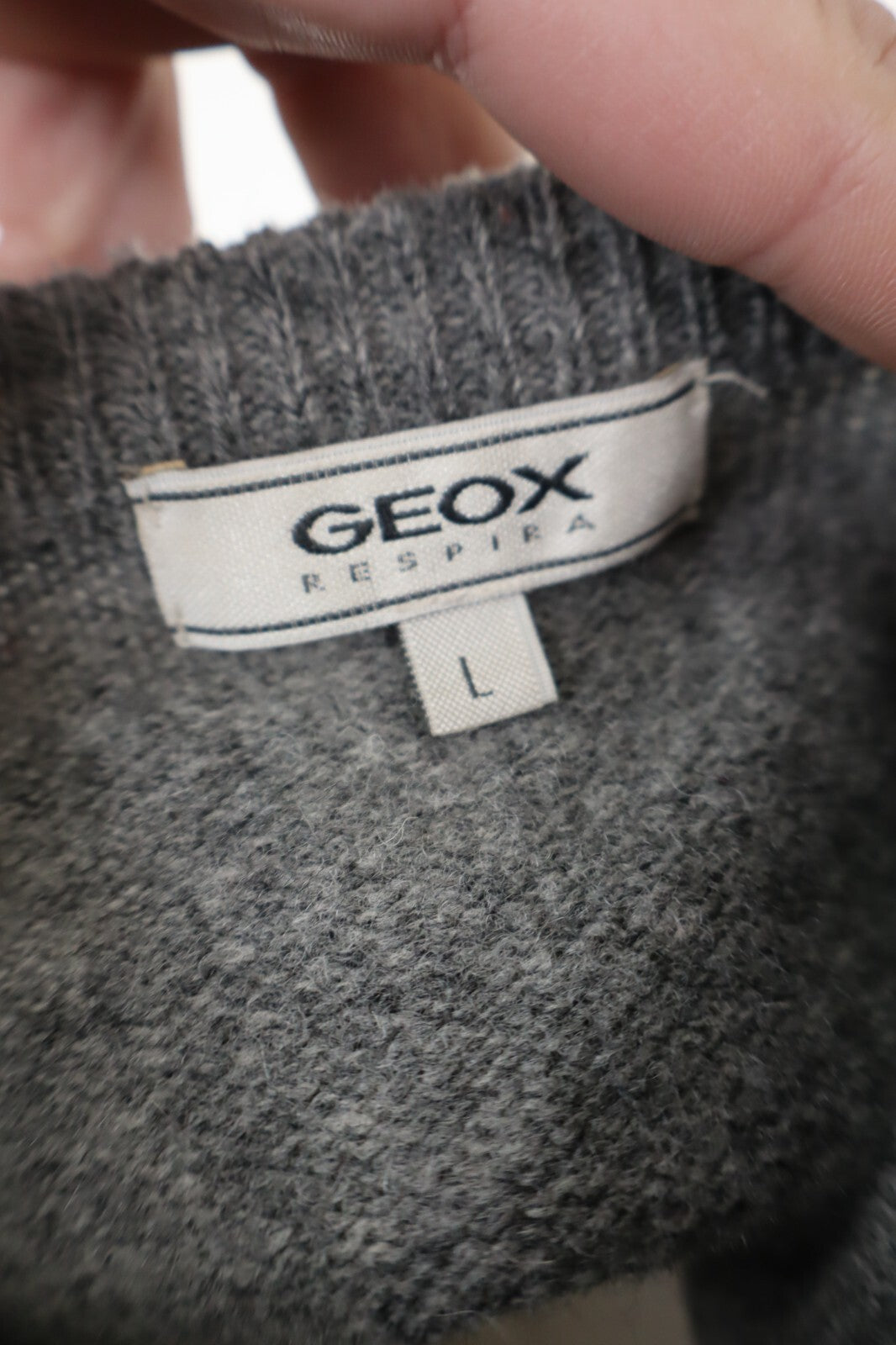 GEOX MAGLIONE LANA D'AGNELLO VINTAGE UOMO Tg. L MAN SWEATER CASUAL