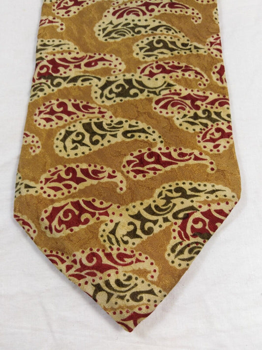 LES COPAINS 100%  SILK TIE SETA CRAVATTA NECKTIE MADE IN ITALY