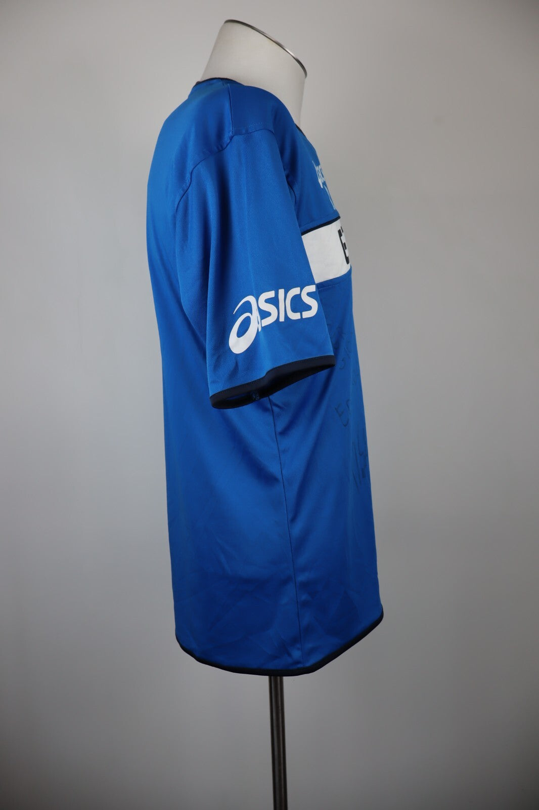 ASICS EMPOLI FC MAGLIA CALCIO UOMO Tg L SOCCER JERSEY SPORT VINTAGE AUTOGRAFATA