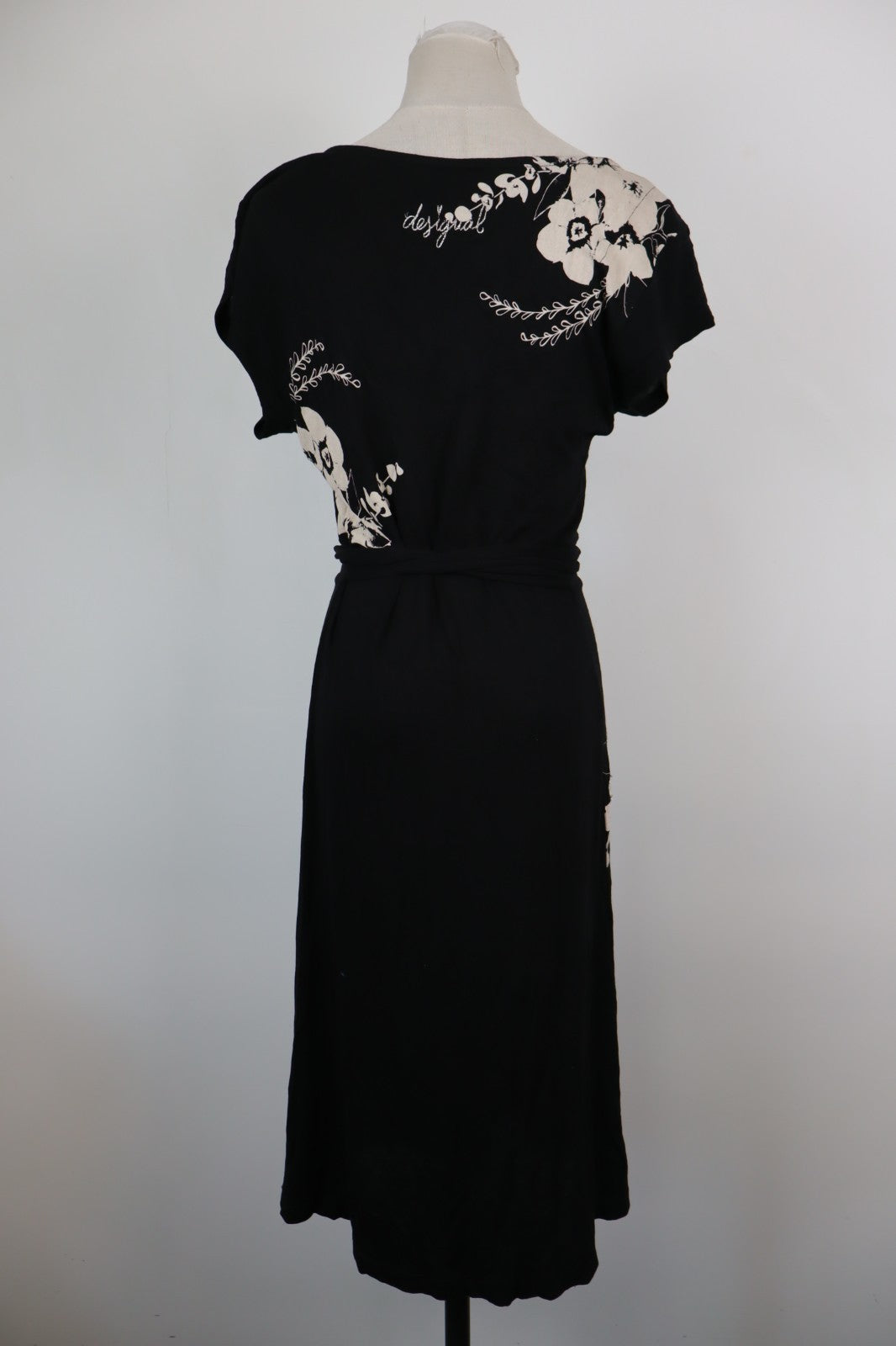 DESIGUAL VESTITO DONNA TG. S WOMAN CASUAL VINTAGE DRESS ABITO VISCOSA