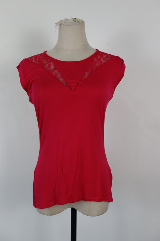 GUESS MAGLIA DONNA TG. M WOMAN CASUAL VINTAGE T-SHIRT TOP COTONE
